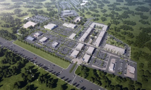 aerial map of the area